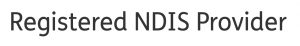 Text reading Registered NDIS provider
